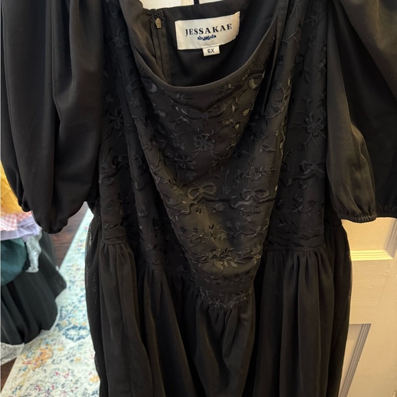 JessaKae Elegant Black Long Sleeve Dress - Picture 1 of 4